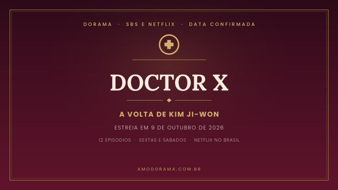 Doctor X: Age of the White Mafia, com Kim Ji-won, estreia em 9 de outubro de 2026 na SBS e na Netflix Doctor X: Age of the White Mafia, com Kim Ji-won, estreia em 9 de outubro de 2026 na SBS e na Netflix